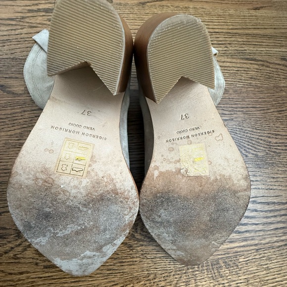 Sigerson Morrison Kalila suede western boots Size 37 beige - Picture 11 of 11